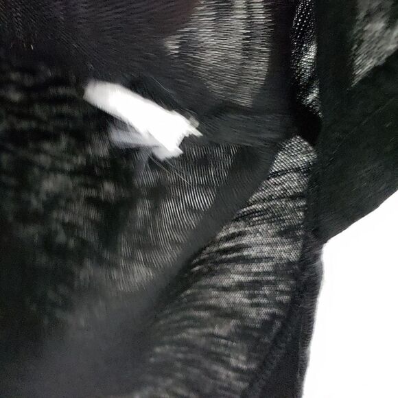 Caslon basic solid black shoet sleeve tee size small oversized casual - Picture 2 of 6